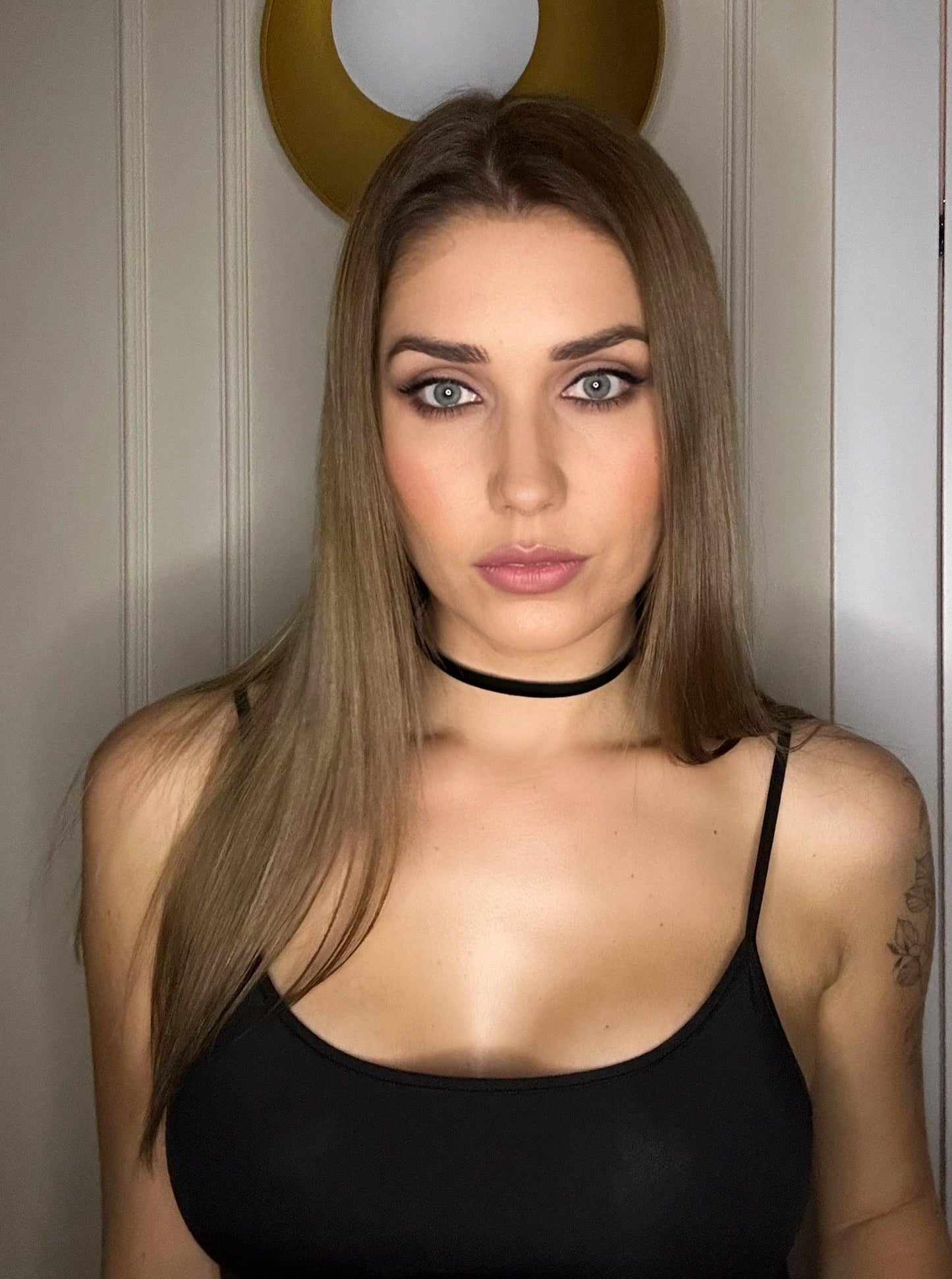 Elegancki Cienki Czarny Choker Na SzyjÄ™ 8mm - Selfish