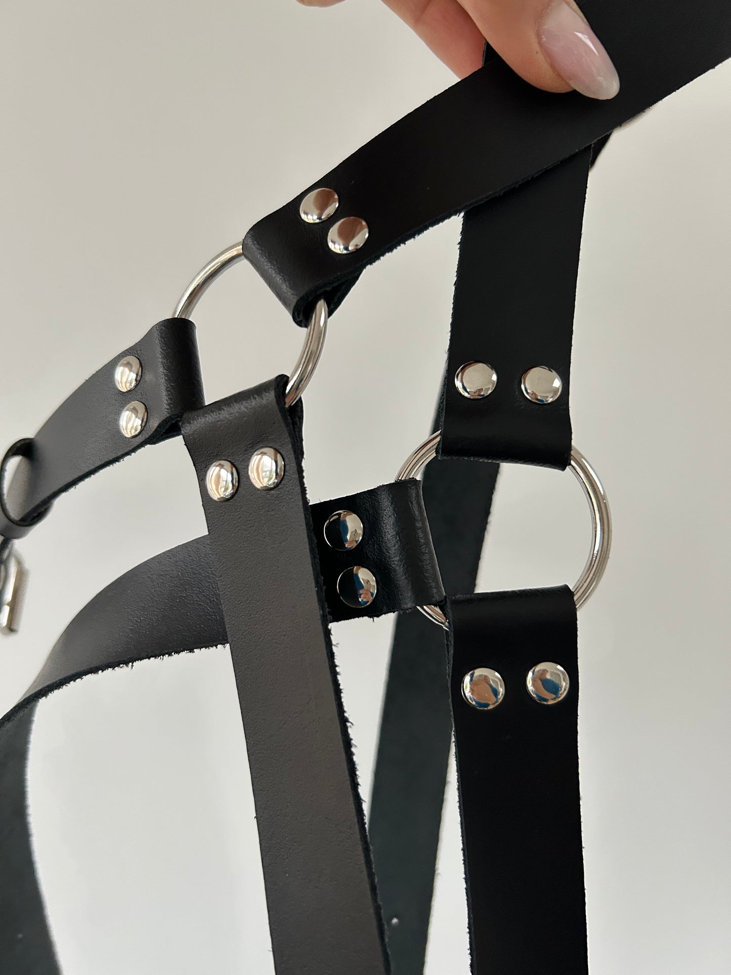 Harness Skórzany Szelki dla Mężczyzny Uprząż - Selfish