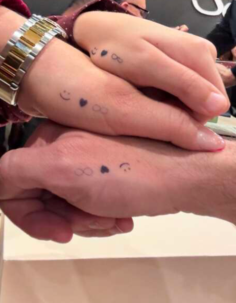 Tatuaż Półtrwały (Tymczasowy) - Symbole Ikonki na Palce - Selfish