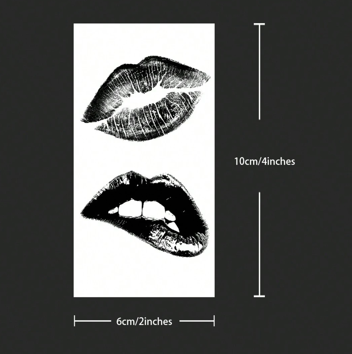 Semi-permanente (tijdelijke) tatoeage - lippen