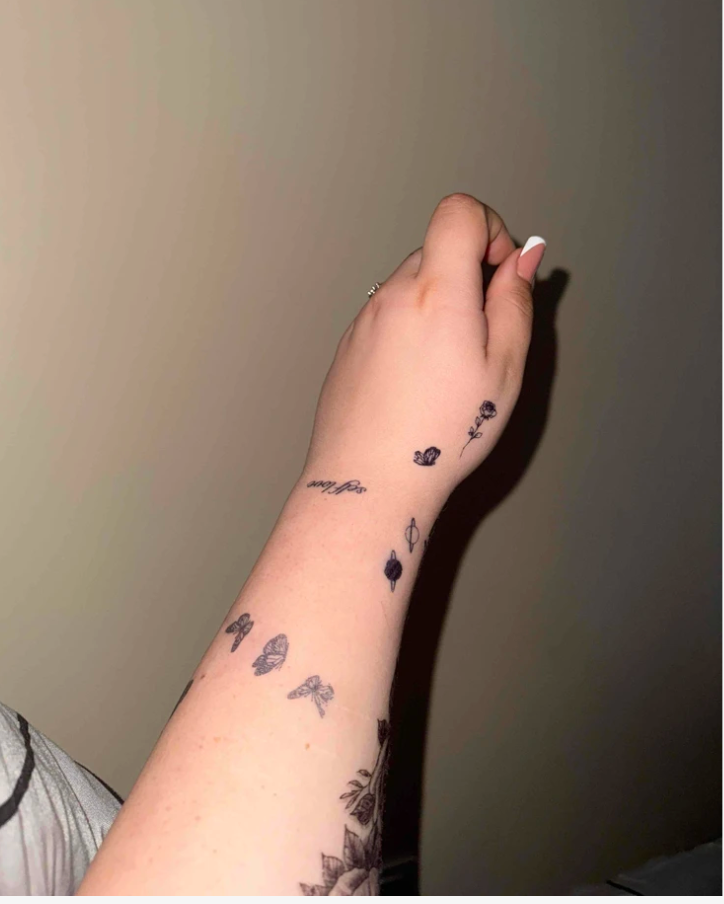 Tatouage semi-permanent (temporaire) - Papillons