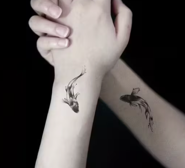 Semipermanent (tillfällig) tatuering - Fladdermöss