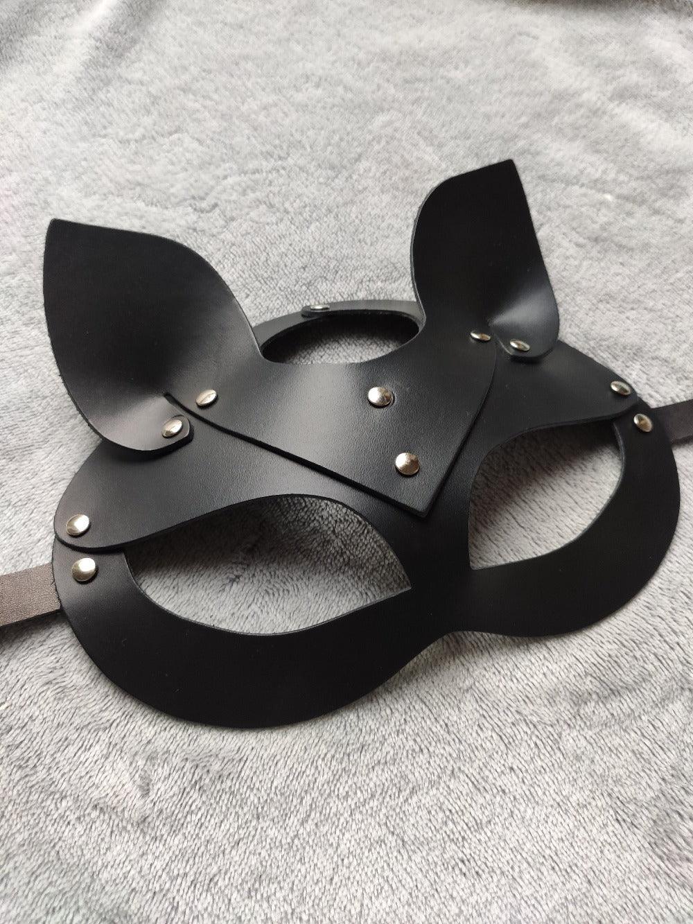 Maska Kotki ze Skóry Naturalnej - 02 - Selfish