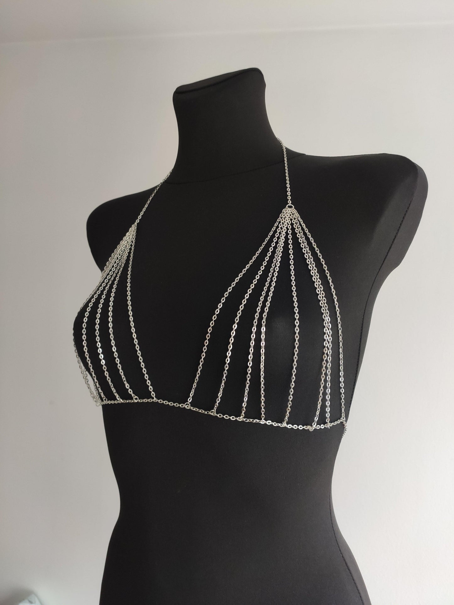 Body Chain - Naszyjnik na Ciało ze Stali Szlachetnej 09 - Selfish