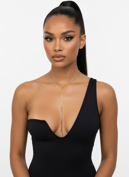 Naszyjnik na Ciało -  Biżuteria ze Stali Szlachetnej Ozdobna 13 - Selfish