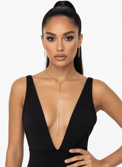 Naszyjnik na Ciało -  Biżuteria ze Stali Szlachetnej Ozdobna 13 - Selfish