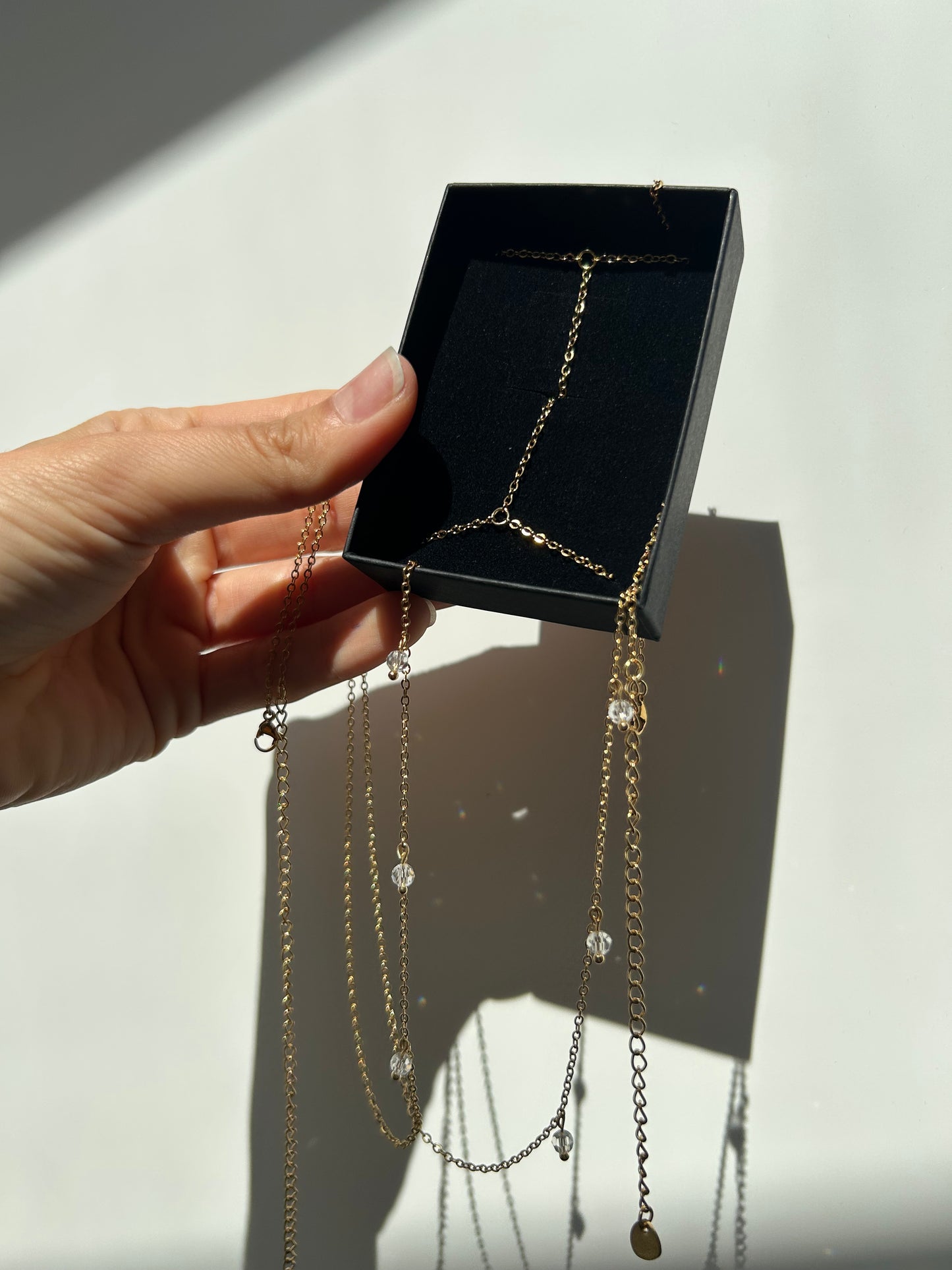 Chaîne de corps - Collier de corps en acier inoxydable avec perles 07