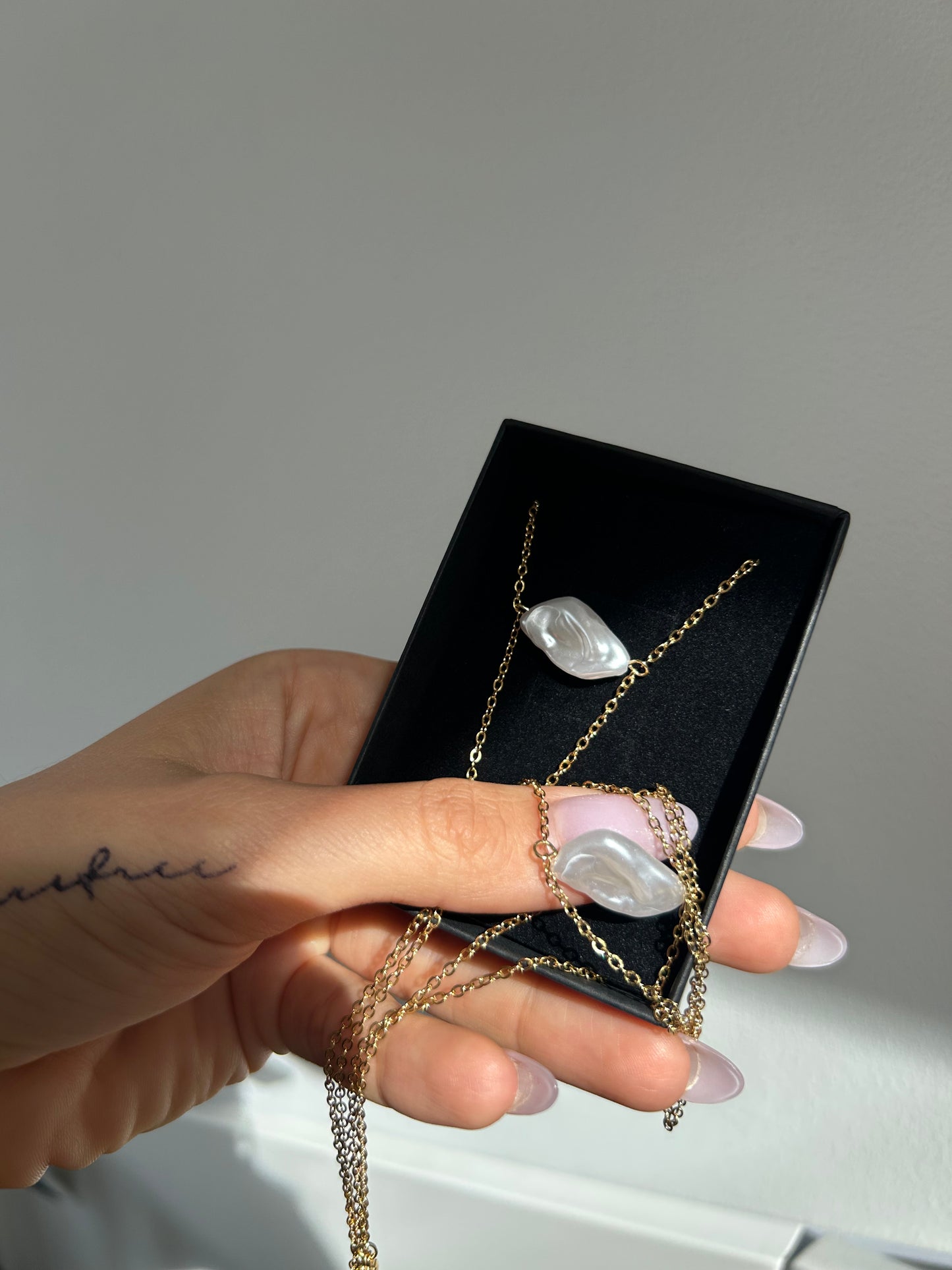 Body Chain - Naszyjnik na Ciało ze Stali Szlachetnej - Duże Perły