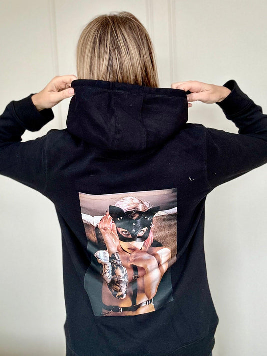 Svart sweatshirt med tryck - Harness 03 