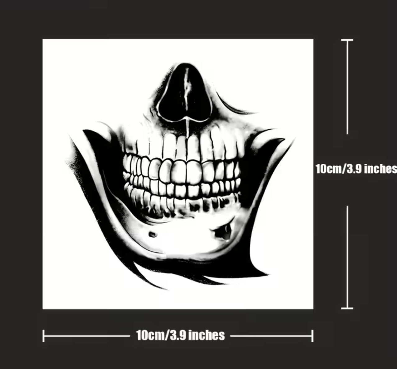 Tatouage semi-permanent (temporaire) - Tête de mort sur la main