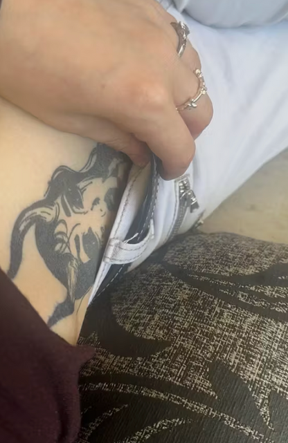 Tatouage semi-permanent (temporaire) - Femme démoniaque