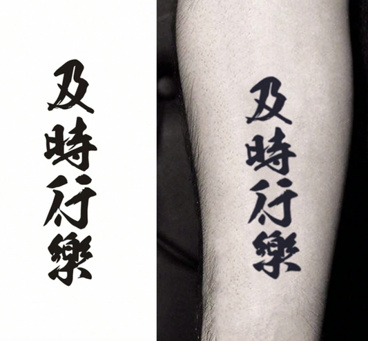 Semi-permanent (midlertidig) tatovering - Flaggermus