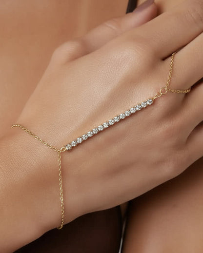 Handkette - Handketten mit Zirkonia - 2 Stück